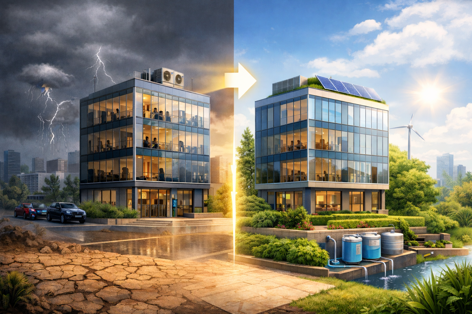 Bâtiment tertiaire : transformer un actif standard en actif résilient